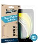 Just in Case iPhone SE 2022/2020 Screen Protector - 3 stuks - Crystal Clear
