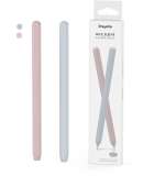 Apple Pencil Hoesje - Stoyobe Gen 2 Nice Sleeve - Roze en Blauw - 2 stuks