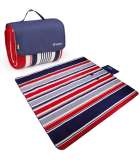 Picknickkleed waterbestendig - 200 x 200cm - Red Blue Stripes