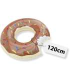 Opblaasbare Zwemband Donut - 120cm Luchtbed - Bruin