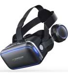VR SHINECON Virtual Reality Bril met Earphones - 4 tot 6 inch - Zwart