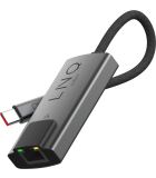LINQ byELEMENTS USB-C naar Ethernet Hub - Grijs