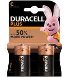 Duracell Plus alkaline C-batterijen