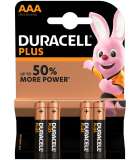 Duracell Plus alkaline AAA-batterijen