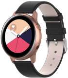 Samsung Galaxy Watch Active PU Lederen armband - Zwart