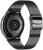 Samsung Galaxy Watch 3 45mm Bandje - Stalen Watchband - 22mm - Zwart