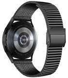 Galaxy Watch 3 41mm Bandje - Stalen Texture Watchband - 20mm - Zwart