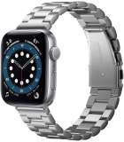 Spigen geschikt voor Apple Watch 4/5/6/7/8/SE/Ultra (42/44/45/49mm) Modern Fit band - zilver