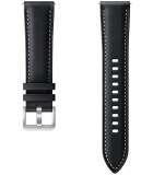 Samsung Watch 20mm Stitch Leather Band - zwart