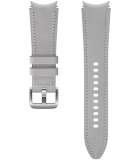 Samsung Galaxy Watch4/Watch5 Lederen Bandje - M/L - Zilver