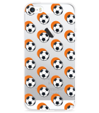 Hoesje geschikt voor iPhone 5/5S/SE(2016) - Soccer Ball Orange