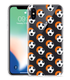 Hoesje geschikt voor iPhone Xs - Soccer Ball Orange