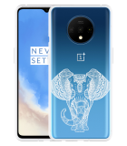 Hoesje geschikt voor OnePlus 7T - Mandala Elephant