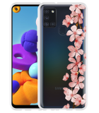 Hoesje geschikt voor Samsung Galaxy A21s - Flower Branch