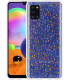 Hoesje geschikt voor Samsung Galaxy A31 - Happy Dots