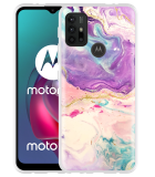 Hoesje geschikt voor Motorola Moto G30 - Dromerige Kleuren