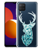 Hoesje geschikt voor Samsung Galaxy M12 - Art Deco Deer