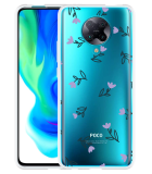 Xiaomi Poco F2 Pro Hoesje Paarse Bloemen