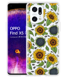 Hoesje geschikt voor Oppo Find X5 Pro - Sunflowers