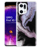 Hoesje geschikt voor Oppo Find X5 Pro - Liquid Marble