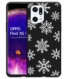 Hoesje Zwart geschikt voor Oppo Find X5 Pro - Snow