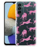 Hoesje geschikt voor Samsung Galaxy M23 - Roze Cheeta's