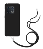 TPU Hoesje met Koord geschikt voor OnePlus 10 Pro - Zwart