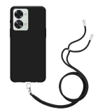 TPU Hoesje met Koord geschikt voor OnePlus Nord 2T - Zwart