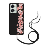 Hoesje met Koord Zwart geschikt voor OnePlus Nord 2T - Flower Branch