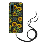 Hoesje met Koord Zwart geschikt voor Sony Xperia 5 III - Sunflowers