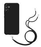 TPU Hoesje met Koord geschikt voor Samsung Galaxy A54 - Zwart