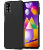 Texture TPU Hoesje geschikt voor Samsung Galaxy M31s - Zwart