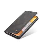 CASEME Samsung Galaxy S21 Retro Wallet Case - Zwart