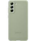 Samsung Galaxy S21 FE Hoesje - Samsung Silicone Cover - Groen