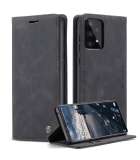 Samsung Galaxy A33 Hoesje - CASEME Retro Telefoonhoesje met Portemonnee - Zwart