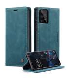 Samsung Galaxy A33 Hoesje - CASEME Retro Telefoonhoesje met Portemonnee - Blauw