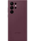 Samsung Galaxy S22 Ultra Hoesje - Samsung Silicone Cover - Burgundy