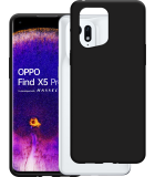 Soft TPU Hoesje geschikt voor Oppo Find X5 Pro - Zwart