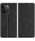 Wallet Magnetic Hoesje geschikt voor iPhone 14 Pro Max - Zwart