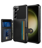 Magnetic Card Hoesje geschikt voor Samsung Galaxy S23+ - Zwart