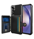 Magnetic Card Hoesje geschikt voor Samsung Galaxy A54 - Zwart