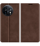 Wallet Magnetic Hoesje geschikt voor OnePlus 11 - Bruin